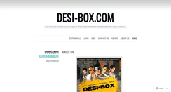 Desktop Screenshot of desibox.wordpress.com