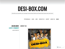 Tablet Screenshot of desibox.wordpress.com