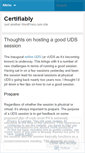 Mobile Screenshot of certifiably.wordpress.com