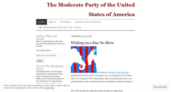 Desktop Screenshot of moderateparty.wordpress.com