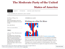Tablet Screenshot of moderateparty.wordpress.com