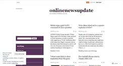 Desktop Screenshot of onlinenewsupdate.wordpress.com