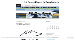 Desktop Screenshot of laseleccionenlabombonera.wordpress.com