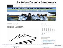 Tablet Screenshot of laseleccionenlabombonera.wordpress.com