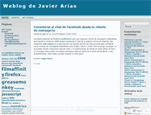 Tablet Screenshot of javierarias.wordpress.com