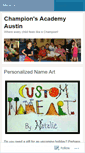 Mobile Screenshot of championsacademyaustin.wordpress.com