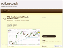 Tablet Screenshot of optionscoach.wordpress.com