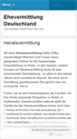 Mobile Screenshot of ehevermittlung.wordpress.com