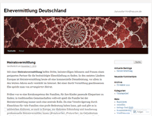 Tablet Screenshot of ehevermittlung.wordpress.com