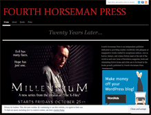 Tablet Screenshot of fourthhorsemanpress.wordpress.com