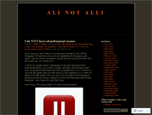 Tablet Screenshot of alinotalli.wordpress.com