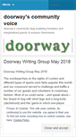 Mobile Screenshot of doorwayproject.wordpress.com
