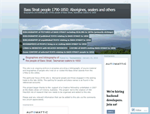 Tablet Screenshot of bassstraitto1850.wordpress.com
