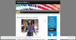 Desktop Screenshot of grandefratello11.wordpress.com
