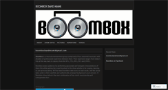 Desktop Screenshot of boomboxmusic.wordpress.com