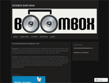 Tablet Screenshot of boomboxmusic.wordpress.com