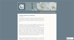 Desktop Screenshot of absolutedentaltraining.wordpress.com