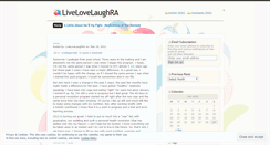 Desktop Screenshot of livelovelaughra.wordpress.com