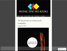 Tablet Screenshot of mosaicfineartbooks.wordpress.com