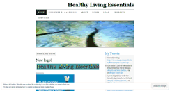 Desktop Screenshot of healthylivingessentials.wordpress.com