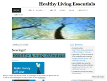 Tablet Screenshot of healthylivingessentials.wordpress.com