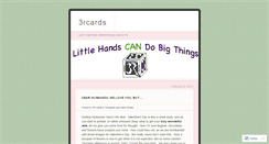 Desktop Screenshot of 3rcards.wordpress.com