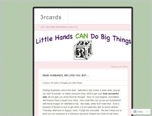 Tablet Screenshot of 3rcards.wordpress.com