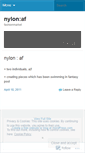 Mobile Screenshot of nylonaf.wordpress.com