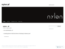 Tablet Screenshot of nylonaf.wordpress.com