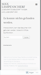 Mobile Screenshot of maxlampenscherf.wordpress.com