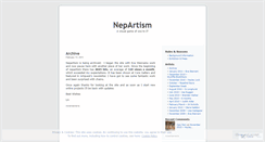 Desktop Screenshot of nepartism.wordpress.com