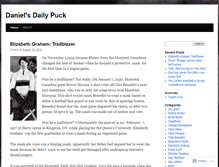 Tablet Screenshot of dailypuck.wordpress.com