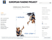 Tablet Screenshot of europeanfanzineproject.wordpress.com