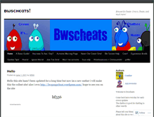 Tablet Screenshot of bwscheats.wordpress.com