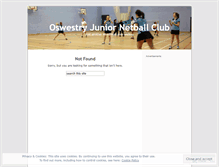 Tablet Screenshot of oswestrynetball.wordpress.com