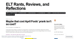 Desktop Screenshot of eltrantsreviewsreflections.wordpress.com