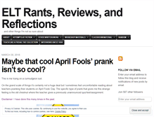 Tablet Screenshot of eltrantsreviewsreflections.wordpress.com