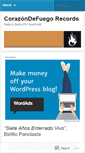 Mobile Screenshot of corazondefuegorecs.wordpress.com