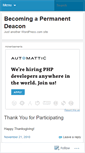 Mobile Screenshot of becomingapermanentdeacon.wordpress.com