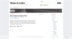 Desktop Screenshot of missionandjustice.wordpress.com