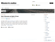 Tablet Screenshot of missionandjustice.wordpress.com