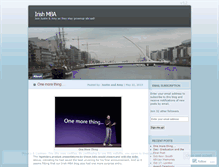 Tablet Screenshot of irishmba.wordpress.com