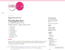 Tablet Screenshot of milkdiva.wordpress.com