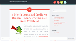 Desktop Screenshot of e6monthloansdirectlendersuk.wordpress.com