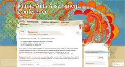 Desktop Screenshot of maineartsconference.wordpress.com