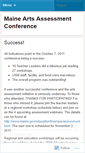 Mobile Screenshot of maineartsconference.wordpress.com
