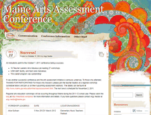 Tablet Screenshot of maineartsconference.wordpress.com