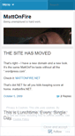 Mobile Screenshot of mattonfire.wordpress.com