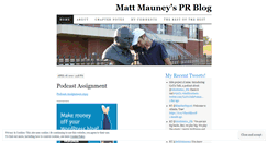 Desktop Screenshot of mattmauney.wordpress.com