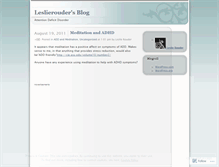 Tablet Screenshot of leslierouder.wordpress.com